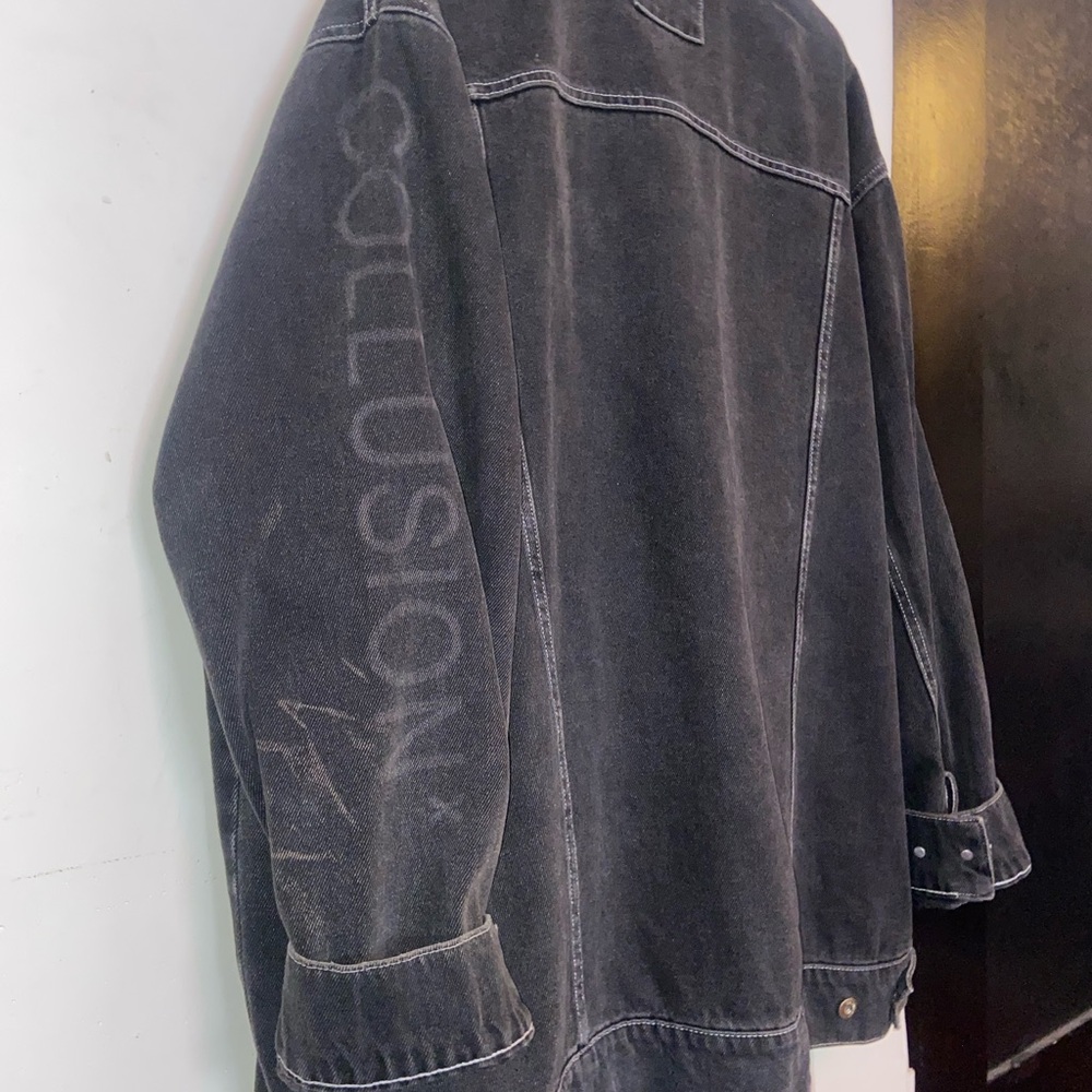 ASOS Collusion Black Denim Jacket